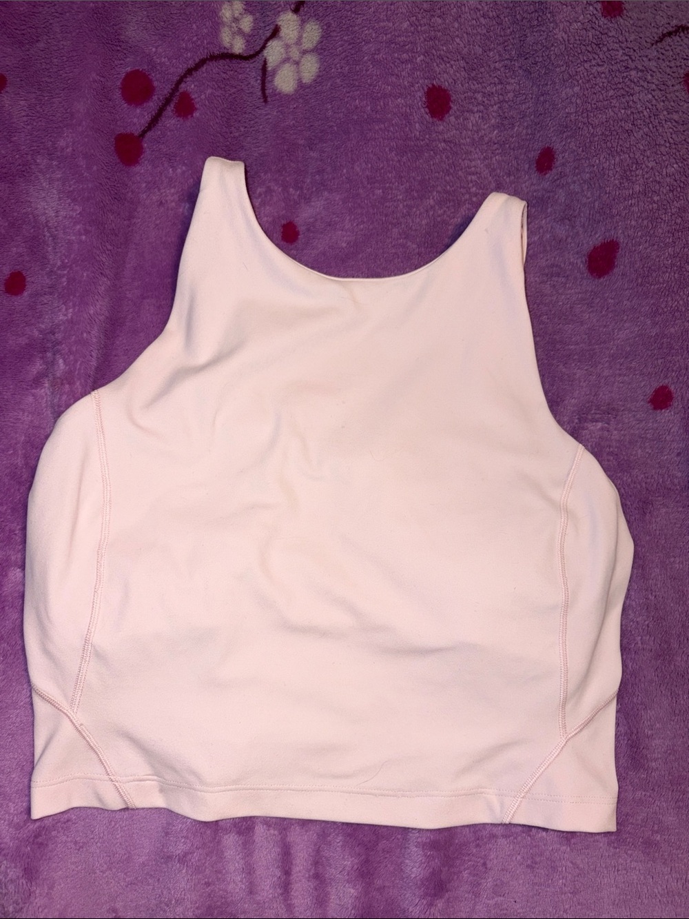 lululemon athletica Soft Pink Crop Tank